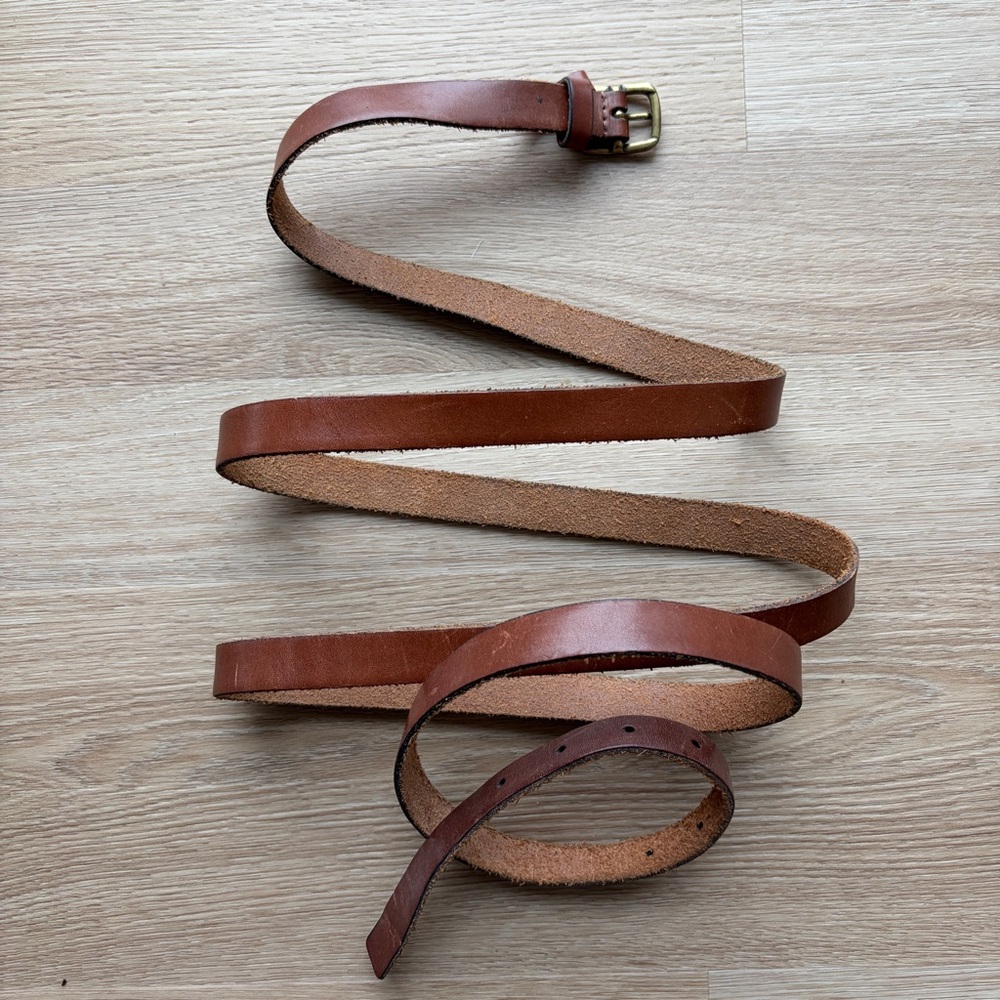 Classic Brown Leather Belt
